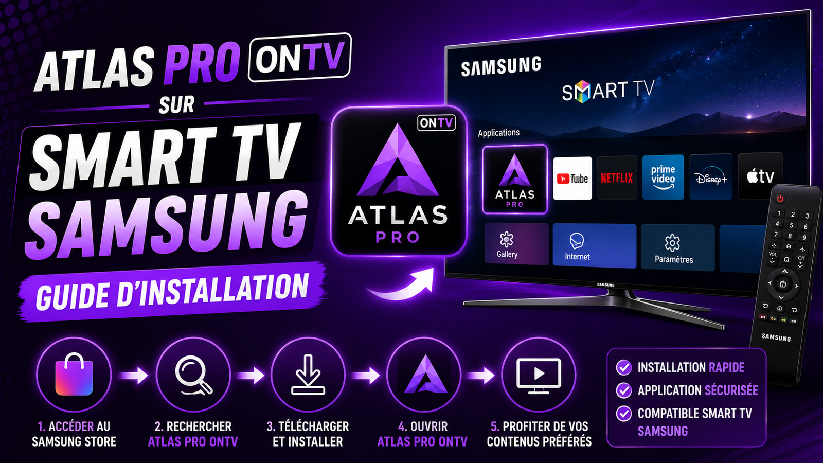 AtlasPro.click sur Smart TV Samsung
